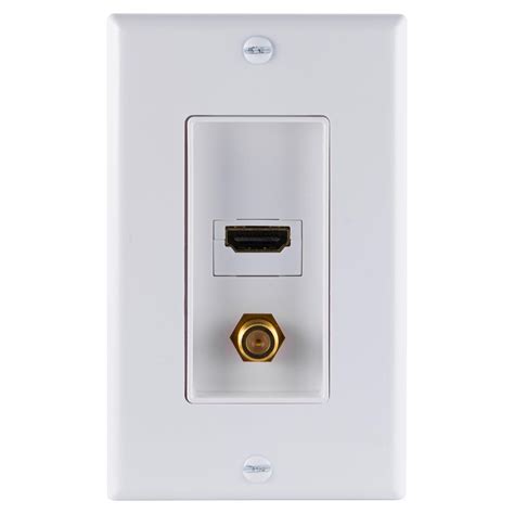 wall plate for hdmi cables